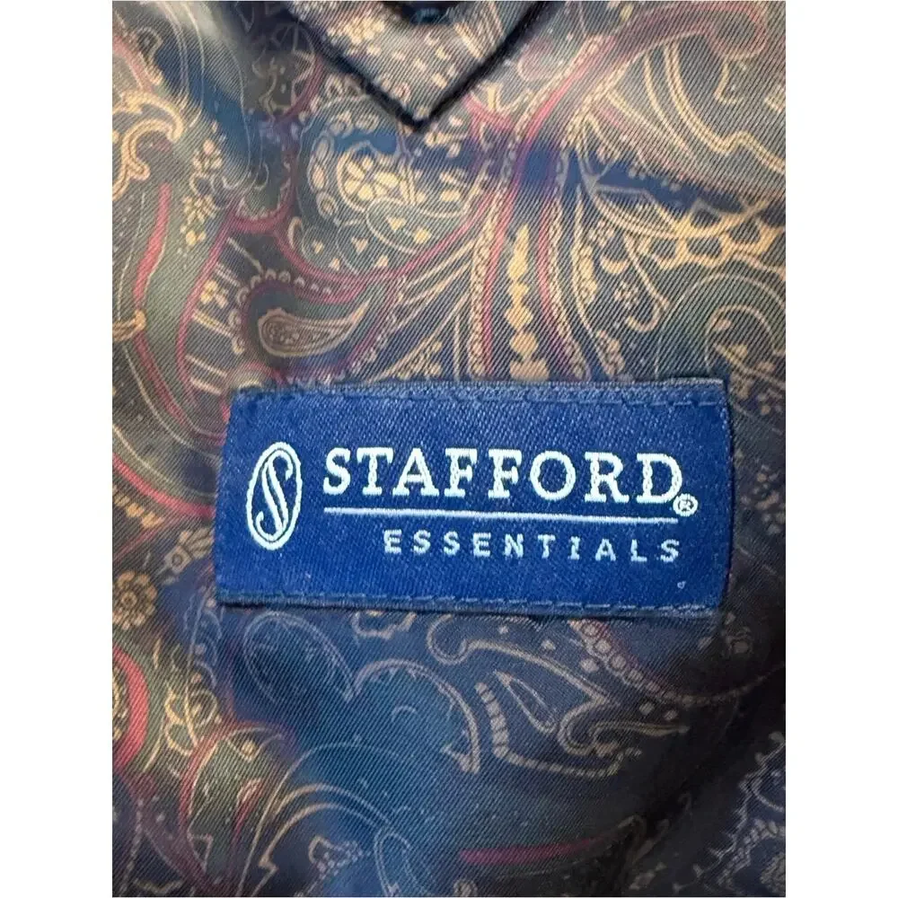Stafford Classic Men's 46R Tan Cotton Corduroy Blazer